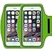 Produktbild Universal Sportarmband casehigh Shop leicht Montage Sports Sportarmband mit bauen in Bildschirm schützen Fall für kratzfeste Material Slim Leichtes, Armband Green 2 Pack