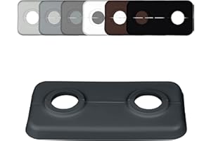 FUX 1 Pc Cache Tuyau Rosace Radiateur 16mm Gris - Rosace Double pour Coffrage PVC