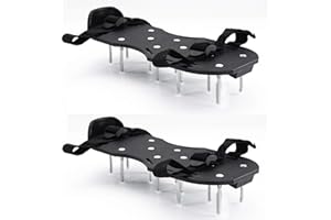 JF HOME BLISS Lawn Aerator Shoes, Lawn Spike Shoes with 13 Strong Spikes & Adjustable Straps, One Size Fits All, Durable ABS Plastic Spike Shoes for Lawn Aeration and Garden Soil Scarification