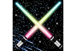 KIMIMARA Lightsaber - LED Light Up Sword with Sound - Retractable light sabers for kids - Light Saber Sword Toys for Boys Kids Gift Party Favors - 2 Pack