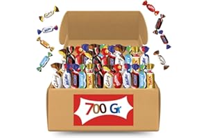 DUPLEIX Mini Chocolats Assortis 700g – Snickers, Mars, Twix, Bounty, Galaxy, Milky Way – Idéal pour Entreprises, Réceptions, Halloween, Noël, Anniversaires et Fêtes - Sachet gourmand individuel !