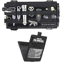 Organisateur Pare-Soleil Voiture Tactique WYNEX - Pochette Rangement Visière Avec Poche Carte, Compatible La Plupart Véhicules Et Camions