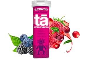 TA ENERGY - Pastilles d'Hydratation - Sels Minéraux - Vitamines - Faibles Calories - Réduit les crampes - MADE IN FRANCE (Wild Berry, Tube de 12 Pastilles)