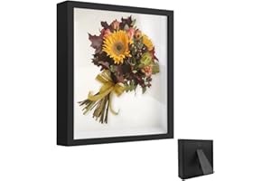 ARCPNRT Cornice Portafoto 3D, Frame D'arte 3D da Riempire 21 x 30 cm, con Lastra Acrilica Trasparente, Cornice DIY per Oggetti e Decorazioni Profonda di 3cm, per Foto, Medaglie(Nero)