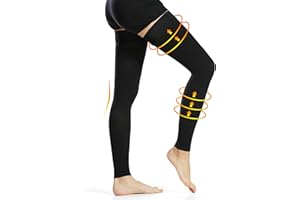 ‎AILAKA Ailaka 20-30 mmHg Kompressionsstrümpfe für Frauen und Männer, Oberschenkel-Länge, Mit Silikonrand für besseren Halt