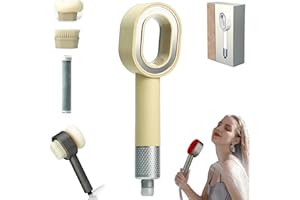 EEVHRQW Filtersonic 3 In 1 Duschkopf Doodle, Hochdruck Duschkopf Mit Filter, Duschkopf Filter Gegen Kalk, Duschkopf Druckerhöhend, Filter Duschkopf, 3in1 Duschkopf Mit Schwamm Für Entfernen Vom Harten Wasser