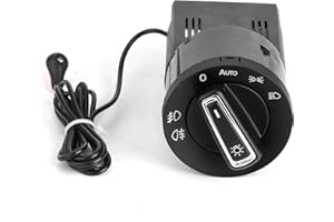 FTVOGUE feux automatique golf 4 feux automatique golf 4 Phare Automatique avec Capteur, Interrupteur de Capteur de Lumière de Phare, Interrupteur de Commande de Phare de Voiture, Interrupteurs de Phare Automo
