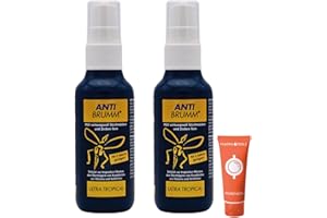 Anti Brumm Ultra Tropical 2x 75 ml I Schutz vor tropischen Mücken I Insektenrepellent I Mückenspray I Abwehr von Mücken und Zecken I Urlaub, Fernreisen I Deet I Spar-Set plus Pharma Perle give-away