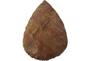NONE Biface fin 9-10cm de jasper /agate (reproduction age de pierre)