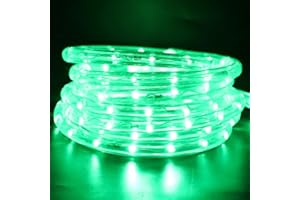 Wisada LED Lichtschlauch Außen 1M,36 LEDs/m LED Schlauch 220V LED Indoor Leuchtstoffröhre, Outdoor Grün LED Lichter Wasserdicht Lichterschlauch für Terrasse Wohnzimmer Weihnachten Partydeko