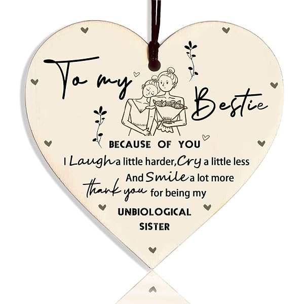 Portachiavi con scritta Best Friend, regalo per donne e