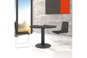‎WEBER BÜRO Weber Büro Optima runder Besprechungstisch Ø 100 cm Anthrazit Anthrazites Gestell Tisch Esstisch