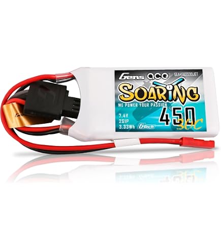 SIGP Lot de 2 batteries Lipo 7,4 V 2S 900 mAh 25 C avec prise JST