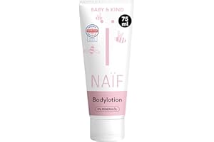 ‎NAÏF Naïf - Pflegende Bodylotion für Baby und Kinder - Babycreme für empfindliche Haut - Ohne Mineralöl - Mit Inhaltsstoffen auf natürlicher Basis - Zieht schnell ein - Vegan - 75ml
