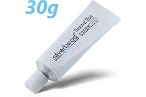 ‎SILVERBEAD Silverbead Wärmeleitkleber Thermal Glue Adhesive [SG100XS] [30g] Wärmeleitpaste klebend | geeignet für Heatsinks Kühlkörper LED VRAM VRM SMD CPU GPU SMD IC SSD Chipsatz Steuerplatinen und Elektronik