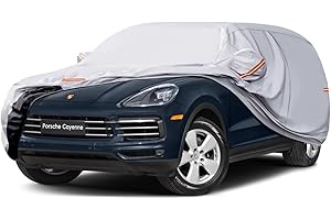 GUNHYI 6 Couches Bâche Voiture Respirante et Étanche, Housse Voiture Exterieur Contre Pluie Soleil Poussière, Universelle pour Cayenne, BMW X5, GLE, Audi Q8 etc, pour SUV/4X4/Jeep (485-510cm)