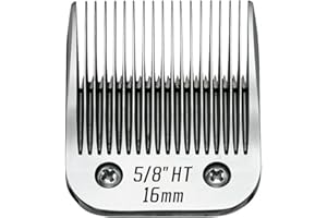 COSYONALL Lame per toelettatura cani compatibili con tosatrici Ainds, Oster A5, Wahl KM-10 e altre serie (5/8" HT 16 mm, 1 pezzo)