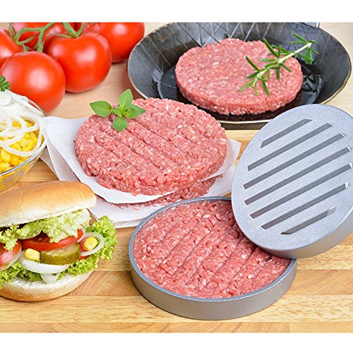 Hamburgerpresse, Nazzamo Premium Hamburger Presse, Burgerpresse, Burger Maker für perfekte Burger, BBQ, Hamburger, Patties, Presse, Grill - 5