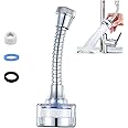 360 ° Rotating Bathroom Faucet Filter,Sink Faucet Filter with Extension Tube for Kitchen and Bathroom,Water Purifier Removes Chlorine Fluoride Heavy Metals Hard Water