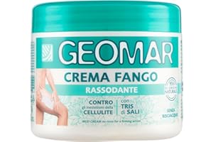 GEOMAR | Crema Fango Rassodante contro gli Inestetismi della Cellulite, 95% di Origine Naturale Con Tris Di Sali (Sale Marino, di Epsom e del Mar Morto), Senza Risciaquo, Made in Italy, 450 ml