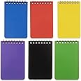 FCfit Small Notebooks, 6 Pack Pocket Spiral Notepads Wirebound Memo Pad Little Mini Notebook for Home Office Accessories - 6 Colored Notebooks, 75 Sheets Per Notebook(3x5 inch/12.7×7.6 cm)