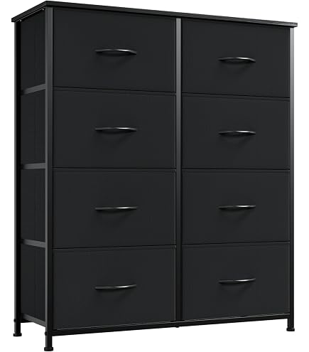 PURFINO 9-Drawer Fabric Storage Unit With Labels - Canvas Chest For Living Room, Bedroom & Hallway-596919