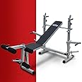 Lifeline Multi Adjustable Bench Flat, Incline Decline Bench for Full Body Home Gym Workout, Free Installation Assistance (With Dumbbell Fly)
