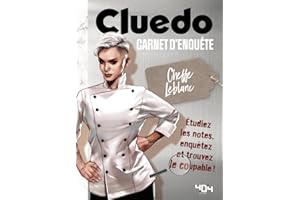 Cluedo - Le carnet d'enquête de la cheffe Leblanc - Livre à enquête officiel Cluedo - A partir de 14 ans