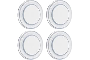 Obeaming 4 x Lámpara LED 12V Autocaravana Regulable Panel Luz de Techo 76mm 320LM 3W, para Caravana Barco Remolque Coche Iluminación Interior (3000K)