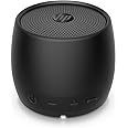 HP Bluetooth Speaker 360 (USB-C Charging Cable, 3.5 mm Jack, Bluetooth, Integrated Microphone, Splash Protection) Round/Black