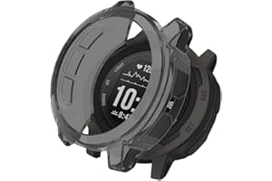KeeFos Cover Compatibile con Garmin Instinct 2, Morbida TPU Pellicola Protettiva Custodia, Resistente Antigraffio Case per Garmin Garmin Instinct 2 (Nero)