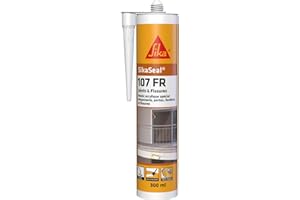 SIKA - Mastic acrylique spécial maçonnerie - portes - fenêtres - SikaSeal 107 joints et fissures - Blanc - Int/Ext - Multisupports - Résistant aux intempéries - 300ml