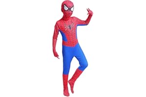 ZUOZHE Spiderman Kostüm Kinder,Spiderman Homecoming Kostüm,Super Hero Spiderman Kostüm für Erwachsene,Halloween Cosplay BüHnen Performance Anzug,Spiderman Web Verkleidung Party Cosplay Kostüm