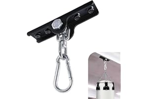 VANROUG Punch Bag Holder, Ceiling Hook for Punching Bags, 360° Rotatable Wall Ceiling Mount Wooden Beam Hook for Boxing Muay Thai Training Aerial Yoga Swing Hammock