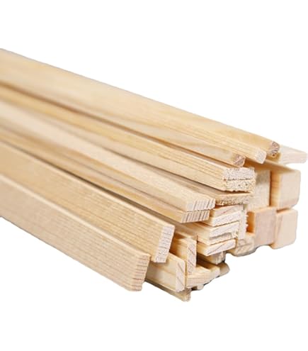 Gedotec Holzleisten Zum Basteln Und Bauen Aus Buche - 95 Cm | 10 Stück 20x20x950 Mm | BASIC