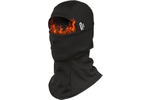 Perkanion Passamontagna Invernale Termico con Pile - Balaclava Sottocasco Caldo Antivento per Sci, Moto, Ciclismo, Snowboard, Trekking Protezione per UV Uomo Donna