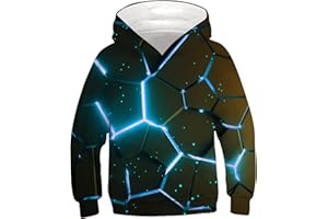 Goodstoworld Bluza z kapturem z nadrukiem 3D, dla chłopców i dziewczynek, zabawna bluza z kapturem, dla dzieci w wieku 4-16 lat