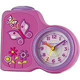 SWECOMZE Kinderwecker Weltraum Astronaut - 13cm Analog Wecker Ohne Ticken Für Kinder