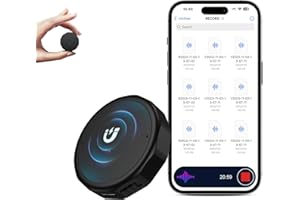 64GB Magnetic Voice Recorder with 1800h Memory - NekSide Recording Device with DSP 4.0 AI Noise Reduction, OTG Function, HD Recording & Audio Recorder for Conferences,Consultations & Workshops