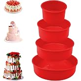 Traxenta Silicone Pastry Molds, Round Cake Mould | Baking Mousse, Moule &agrave; G&acirc;teau Rond in Silicone, Suitable for Cheesecake, B