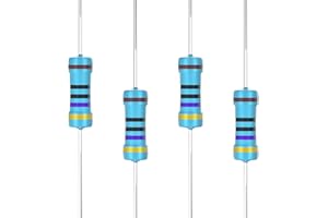 SCOOYUCK 100 Pièces 1W 470 Ω ohm résistance de film métallique 1% tolérance pour les projets de bricolage et les expériences