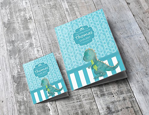 U-Heft Hülle SET Blue Nature Untersuchungsheft Hülle & Impfpasshülle personalisierbar mit Namen und Geburtsdatum - 7