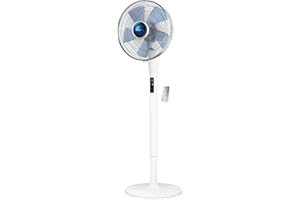 Rowenta Turbo Silence Extrême+ Ventilateur sur pied, Silencieux, Puissant, 5 vitesses, Avec télécommande, Arrêt automatique VU5870F0