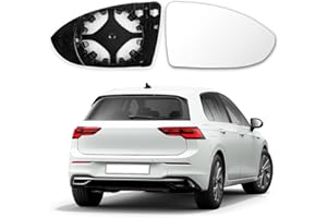 PAYFULLY Spiegelglas Golf 7 Rechts Beheizbar Asphärisch Passend für Golf 7 Spiegelglas Rechts Beifahrerseite Beheizbar Asphärisch mit Trägerplatte…