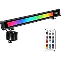 CLY RGB LED Wallwasher licht,Led Bar Partylicht mit RF 360°Fernbedienung 14 Pcs X 3W IP66 Wasserdicht,led…