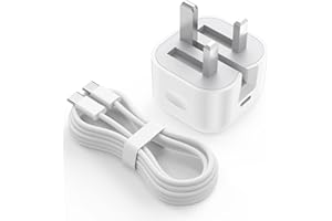 BIHPJD USB C Charger and Plug for iPhone 15,with Braid 2M Cable Type C to C Fast Charging Compatible for iPhone 15 Pro/15 Pro Max,iPad Pro,iPad Air 5th/4th,iPad 10th Mini 6th, Pixel UK Wall PD Power Adapter