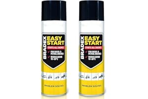 AXPOWER INSPIRATIONAL TECHNOLOGY EMPOWERING PEOPLE Bradex Easy Start 300ml – Pack of 2 | Fast Engine Starter Spray for Petrol & Diesel Engines | Helps Start in Cold, Damp & Frosty Weather | Ideal for Cars, Vans, Lawn Mowers, Generators