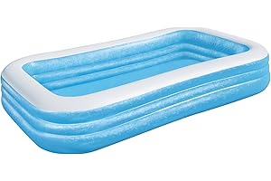 Bestway 54009 | Piscina Gonfiabile Rettangolare Family, 305X183X56 cm