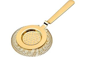 COCKTAIL7 Colino da cocktail in acciaio inox per bicchiere da miscelare e shaker oro