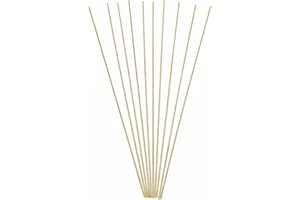 XMRISE Brass Rods Brass Solid Round Rod Lathe Bar Stock welding Industrial Raw Materials 20inches,Diameter:0.8mm